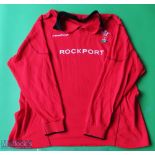 Wales Rugby Union Shirt made by Reebok, sponsored by Rockport, Long Sleeve, Size XL