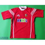 2001 The Lions Australia Tour Rugby Shirt made by Adidas, sponsored by NTL, Short Sleeve, Size S