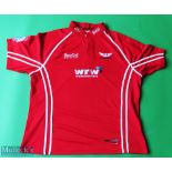 Scarlets Rugby Shirt made by Kooga, sponsored by WRW Construction, Short Sleeve, Size 4XL