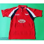 Scarlets Rugby Shirt made by Kooga, sponsored by Tetley’s, Short Sleeve, Size S