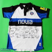 Bath Multi Signed Rugby Shirt with tag, sponsored by Novia, Short Sleeve, Size L