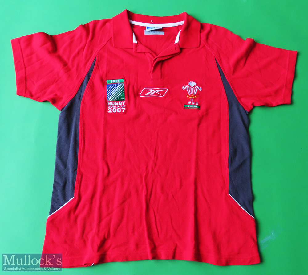 2007 Wales Rugby World Cup T Shirt made by Reebok, Short Sleeve, Size S