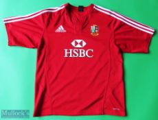 2009 The Lions South Africa Tour Rugby Shirt made by Adidas, sponsored by HSBC, Short Sleeve, Size
