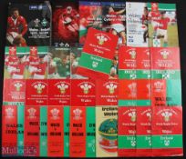 Wales v Ireland & I v W 1963-2015 Rugby Programmes (31): To inc 1963, 1965, 1973, 1975, 1977, 1979(