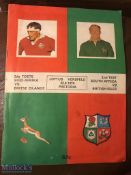 1974 S Africa v British & I Lions Rugby Programme: 2nd Test match programme from game played at