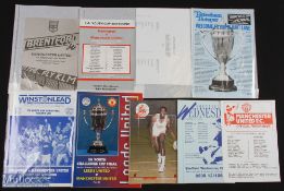 Selection of Manchester United FA Youth Cup match programmes home 1981/82 Sunderland (s/f); aways