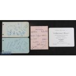 Autographs from album pages to include Liverpool c.1950 Jones, Paisley, Liddell, Payne, Stubbins,