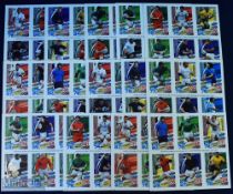 2015 Rugby Attax Trading Cards (2 sets): Mint sheets of six players each from the 2015 RWC era,