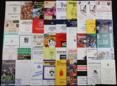 English Club Rugby Programmes, O-R (c.90): Fine wide selection, 1950s to 2000s, first class and well