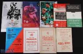 Welsh RWC, 6 Nations & Other Special Rugby Programmes (9): RWC Semi-Final 2019, Wales v S Africa;