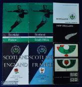 Scotland Rugby Programme Selection (6): v France 1958 & 1970; v England 1958; v New Zealand 1967;