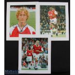 Arsenal Autograph Selection (3) features Patrick Vieira, Dennis Bergkamp and Ray Parlour, all signed
