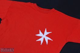 1971 Malta international match shirt v England 12 May 1971 colour red with the white Maltese cross