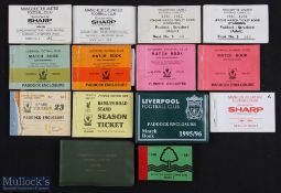 Collection of club season ticket books to include Manchester United 1980/81, 1981/82, 1982/83,