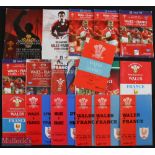 Wales v France Rugby Programmes 1958-2012 (18): To inc 1958, 1968, 1972(2), 1978, 1980, 1988,