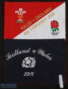 Very Rare Presidents' Presentation Rugby Touch Flags 2015 (2): Only two produced for each game,