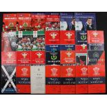 Wales v Scotland & S v W Rugby Programmes 1955-2004 (54): To inc issues from 1955, 1956 (2, 1 no