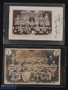 Rare 1900s Kimberley RFC (S Africa) Rugby Postcards (2): Postally used but v clean & clear pair of