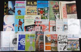 Manchester United away friendly match programmes, mainly pre-season, 1990/91 Waterford, Bury,