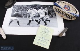 Rugby: Bath Ball & Beaumont Prints etc (5): A small number of large b/w photographic prints of