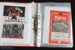 1958/1959 Manchester United programme collection - Homes complete season (21) + Young Boys (