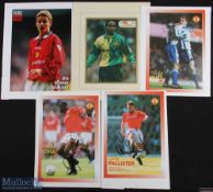 Manchester United Autograph Displays (5) featuring Ole Gunnar Solskjaer, Andy Cole, Nicky Butt, Paul