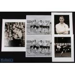 Silver gelatine photographs featuring Bill Shankly pre-war with Preston NE x2 different; Fulham team