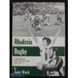 Rare Rhodesia Rugby 1898-1979 Book: Sought-after hardcover 152pp A4 issue with striking dust wrapper