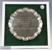 1995 Silverplated Pie crust Salver Man of The Match Football Testimonial for Gordon Banks, at