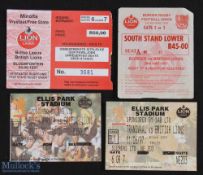 1997 British Lions in South Africa Rugby Tickets (4): The successful 1997 Lions' games v S Africa at