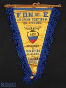 1970 Ecuador v England at Quito Stadium 24 May 1970 match pennant exchanged by the captains prior to