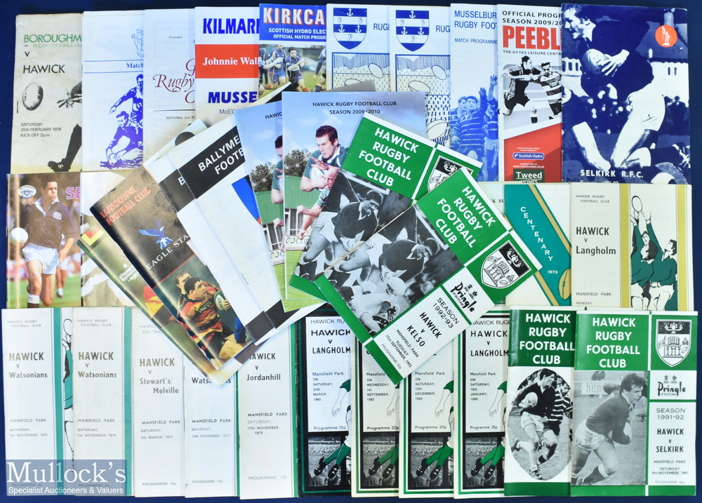 Scottish & Irish Club Rugby Programmes (40): Mostly Scots, from Boroughmuir to Watsonians with