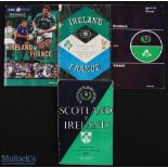Ireland Home & Away Rugby Programmes (4): v Scotland (a) 1957 & 1977; and v France (h) 1965 &