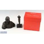 Brian Clough OBE Resin Figures, bronzed effect models by Peter Hinks Ltd limited edition No.275 of