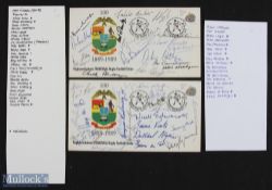 1989 Signed Transvaal Rugby Union Centenary First Day Covers 'A' (2): VG covers with 44