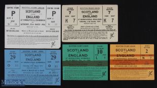 1956-82 Scotland Home Rugby Tickets v England (5): Issues from the Calcutta Cups of 1956, 1970, 1971