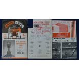 Selection of Manchester Utd youth cup home match programmes 1956/57 Blackburn Rovers (FA youth cup),