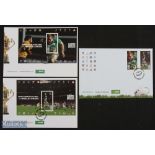 Irish First Day Covers/Stamps Rugby World Cup 2007 (3): Three different FDCs with stamp inserts.