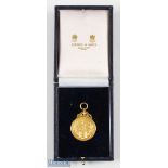 1999/00 FA Challenge Trophy Winners Silver gilt Medal hallmarked F&S, with 1999/2000 engraved at