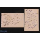 1951-2 Wales & England Rugby Teams v South Africa Autograph Pages: On autograph book pages, 16 clear