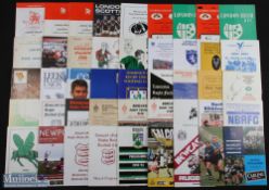 English Club Rugby Programmes, L-N (c.100): Fine wide selection, 1950s to 2000s, first class and
