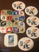 1995 RWC set of 10 bar coasters: With nice detail and memories of the historic Mandel/Pienaar 'SA