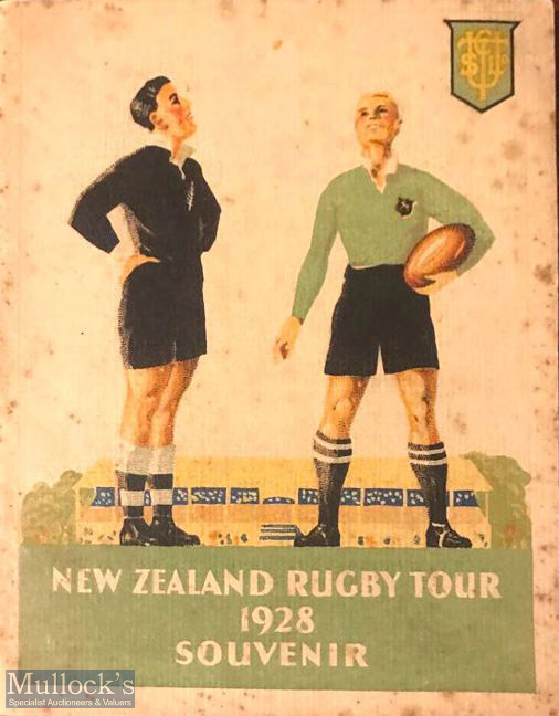 1928 NZ All Blacks First South Africa Rugby Tour Souvenir Booklet: Fabulous ever-popular item from