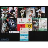 England v Overseas Nations Rugby Programmes 1977-2012 (12): To inc v Argentina 1978, 2000, 2006 &