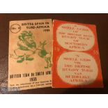1955 British & I Lions in South Africa 1955 Rugby Souvenir (2): Pair of souvenir booklets, including