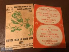 1955 British & I Lions in South Africa 1955 Rugby Souvenir (2): Pair of souvenir booklets, including