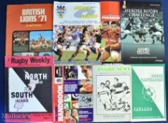 New Zealand/Australia Interest Rugby Items (8): To inc British & I Lions Brochures 1971 & 2005; N