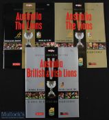 2001 British & I Lions in Australia Rugby programmes (3): All the tests from the this very tight