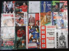 Manchester United away friendly match programmes, mainly pre-season, 1994/95 Dundalk, Shelbourne,