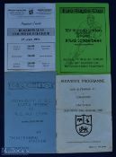 Quartet of 'Faraway' Rugby Programmes (4): All 4 pp paper: from 1967, University of British Columbia